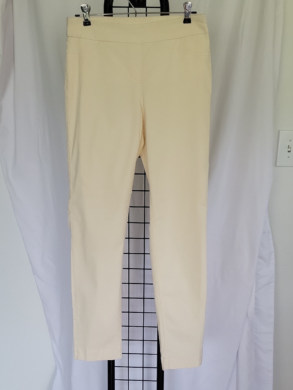 Slim- Station Pants, 8, Cream